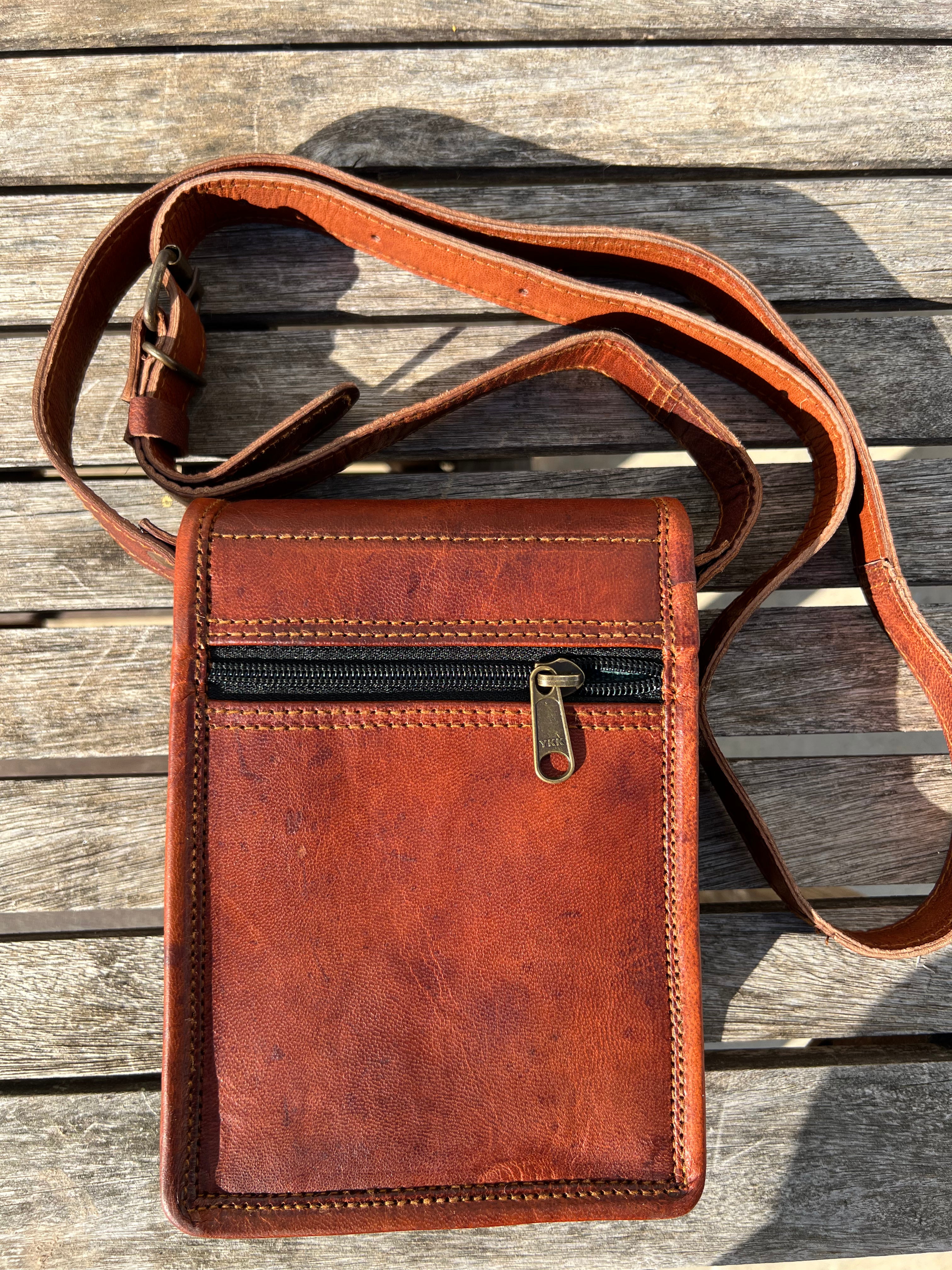 Goat Leather Messenger  B7"