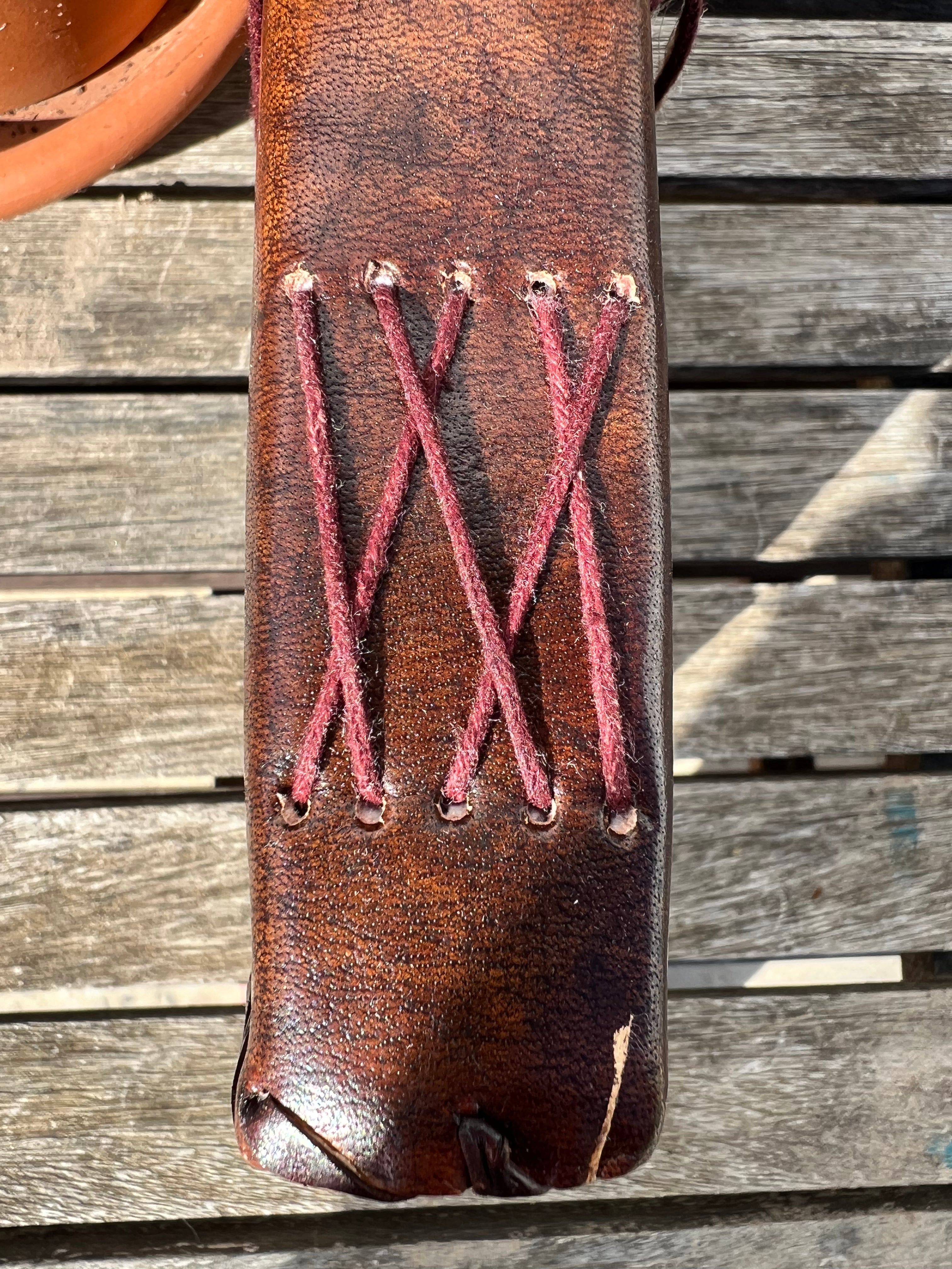 Goat Leather Handmade Journal Stitched A5