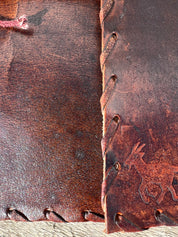 Goat Leather Handmade Journal Stitched A5