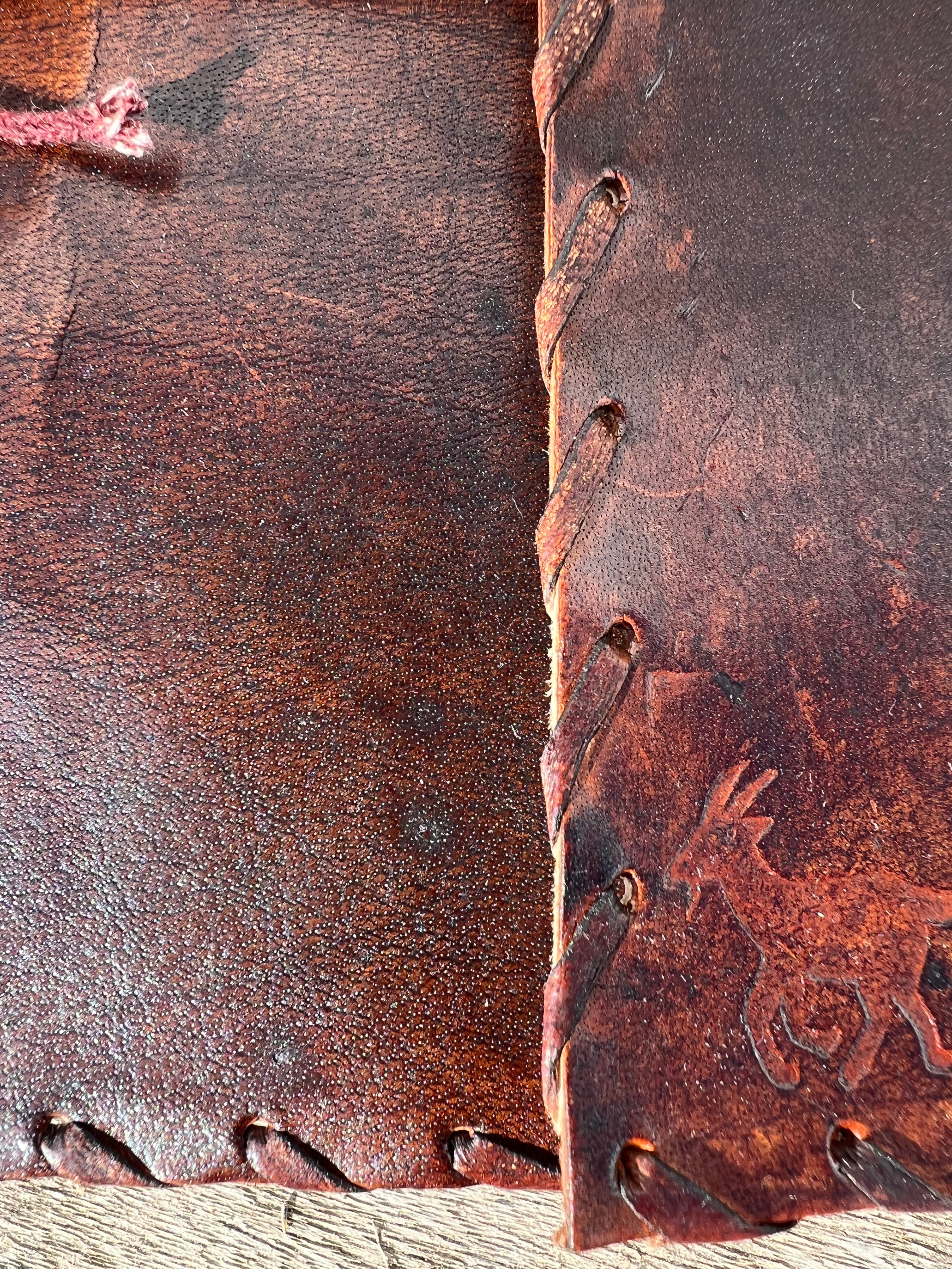 Goat Leather Handmade Journal Stitched A5