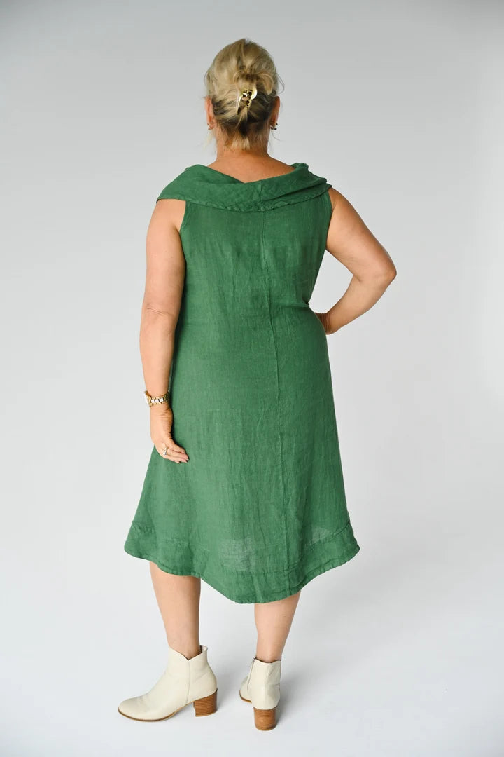 Dell Dress - Bottle Green