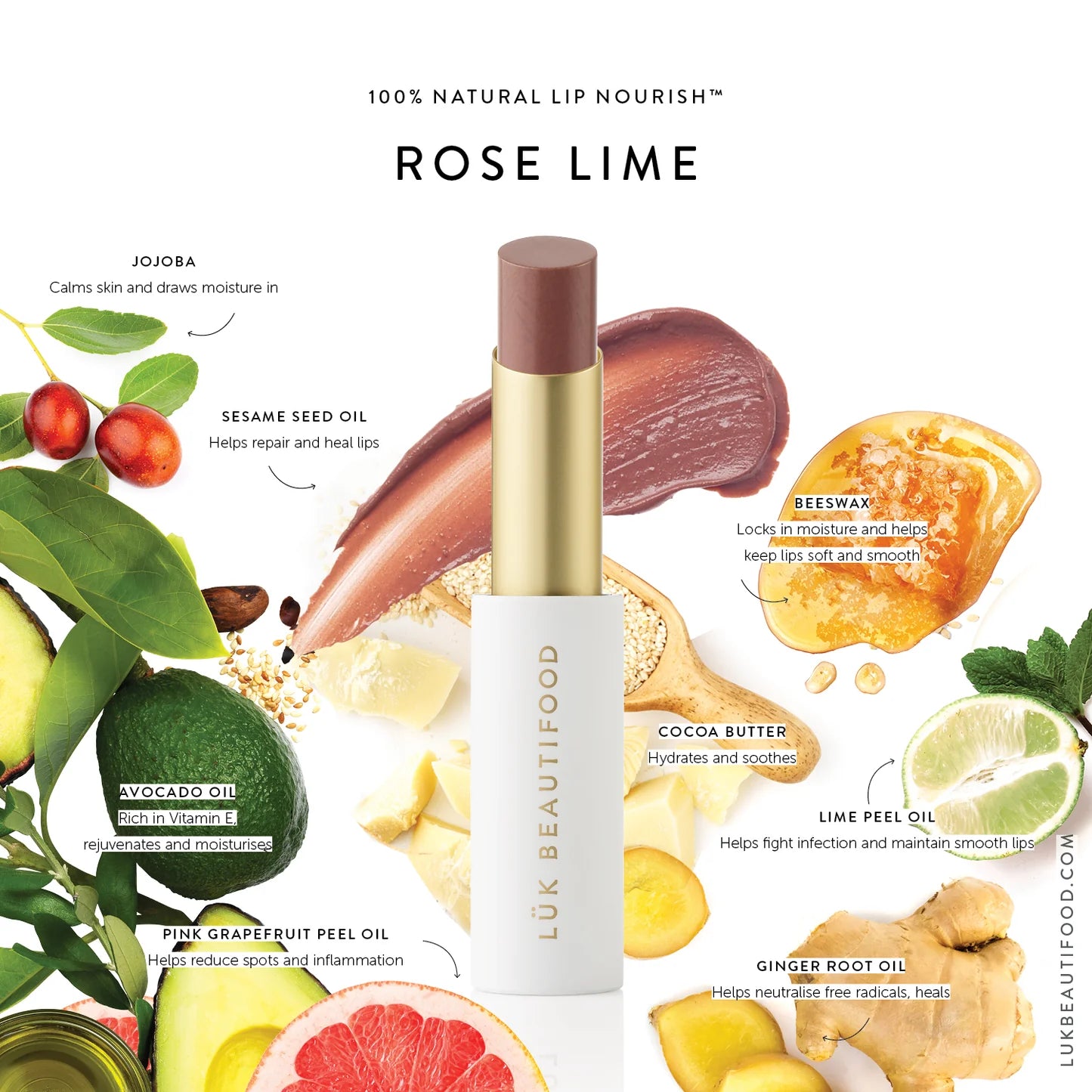 Bon Bon: The Perfect Nude - Rose Lime Lip Nourish