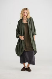 Harper Lee Linen jacket - Khaki