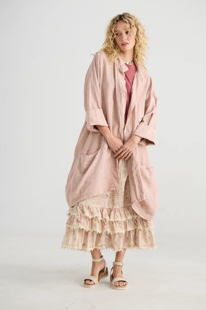 Harper Lee Linen jacket - Tearose