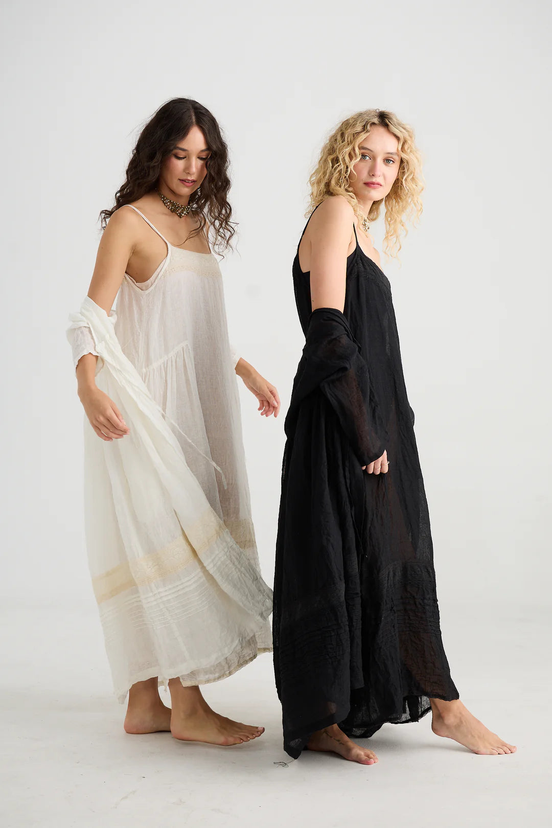 Enchantress Linen Gauze Coat - Cream Puff