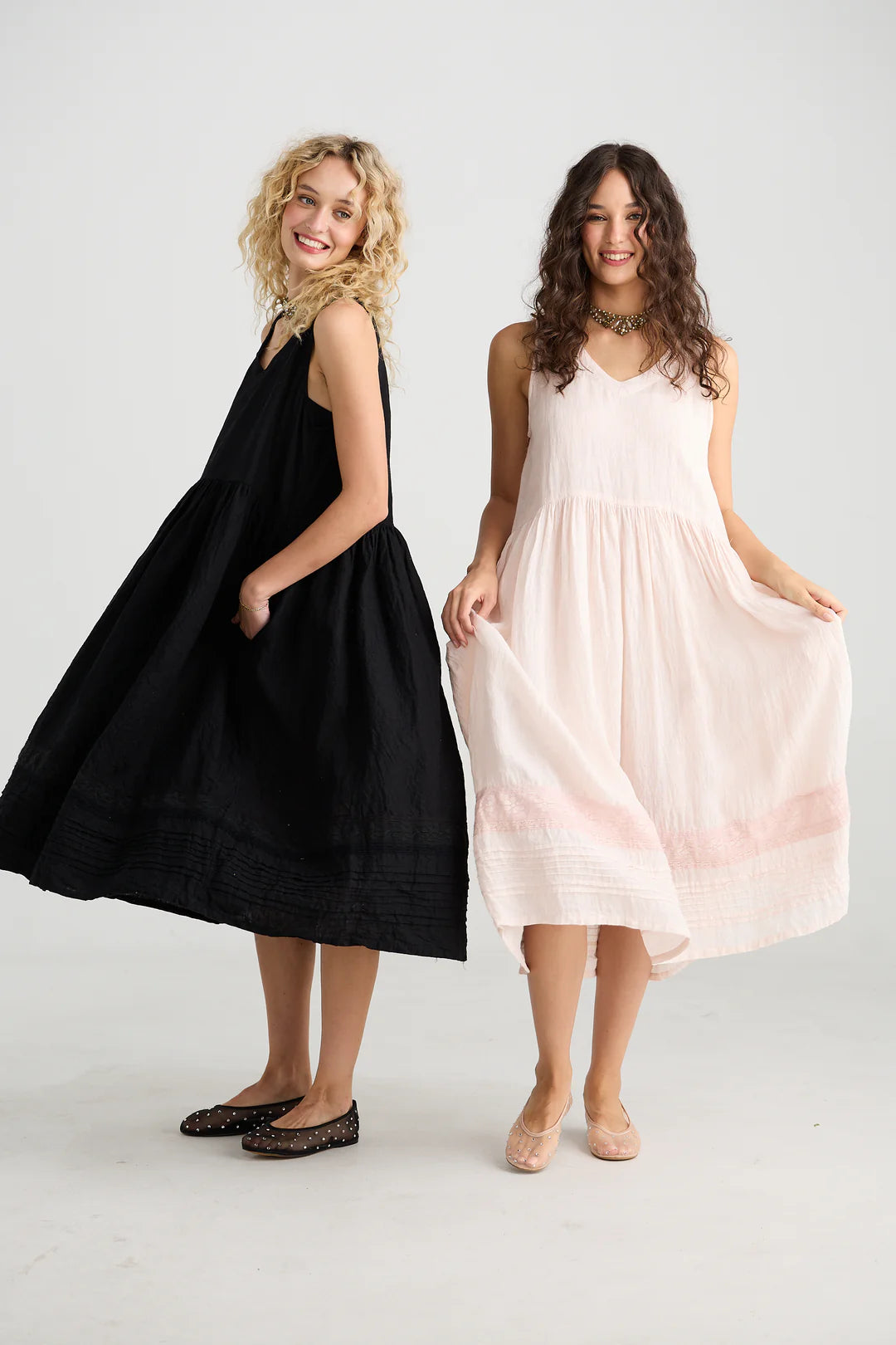 Cassandra Linen Dress - Licorice