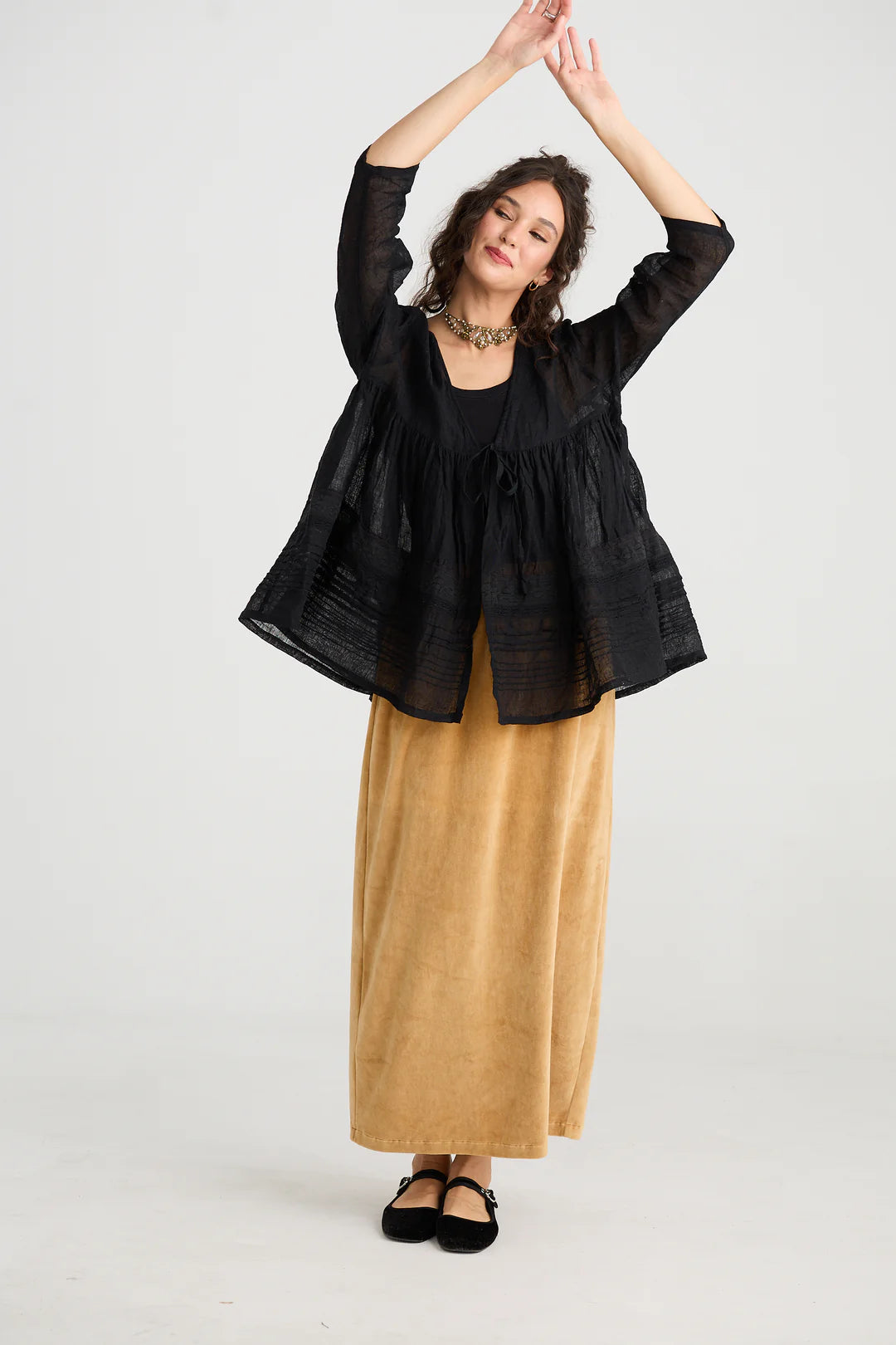 Elodie Short Jacket - Licorice