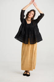Elodie Short Jacket - Licorice