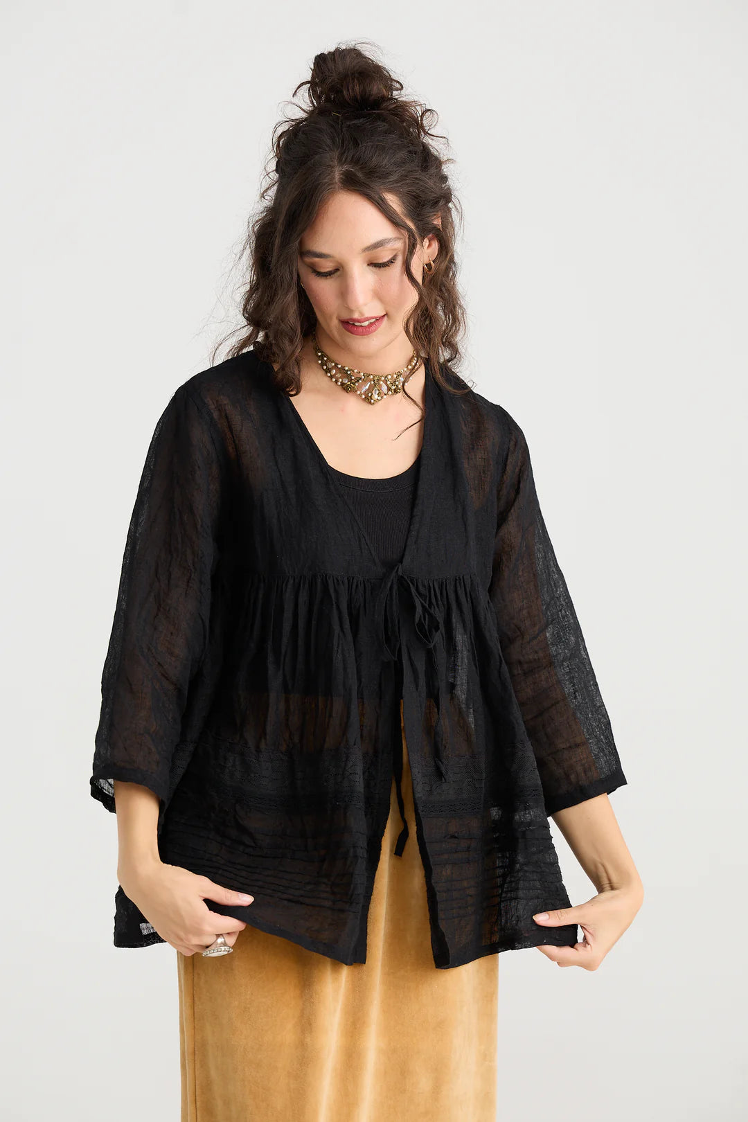 Elodie Short Jacket - Licorice
