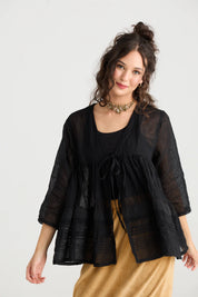 Elodie Short Jacket - Licorice