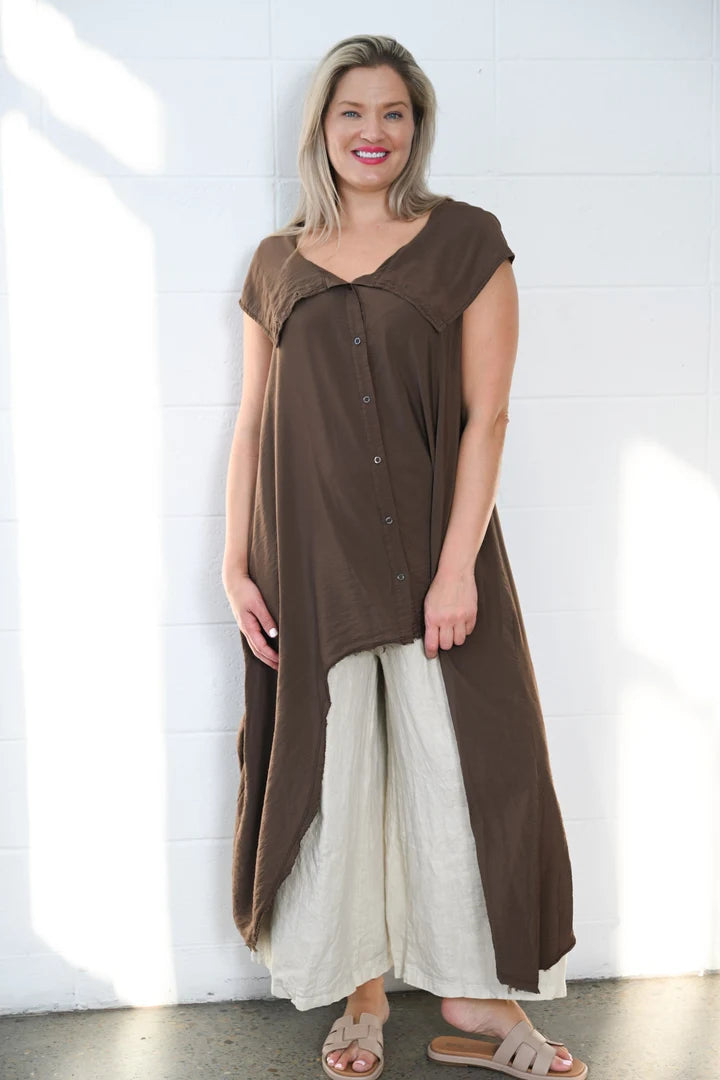 Rome Hooded Cape - Chocolate