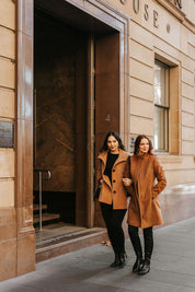 Wool Blend Jacket - Tan