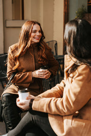 Wool Blend Jacket - Tan