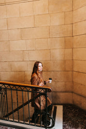 Wool Blend Jacket - Tan