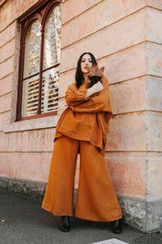 Alghero Pants - Rust Linen