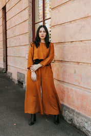 Alghero Pants - Rust Linen