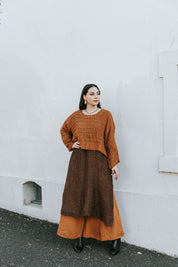 Monti Top - Rust Spaced Heavy Mesh