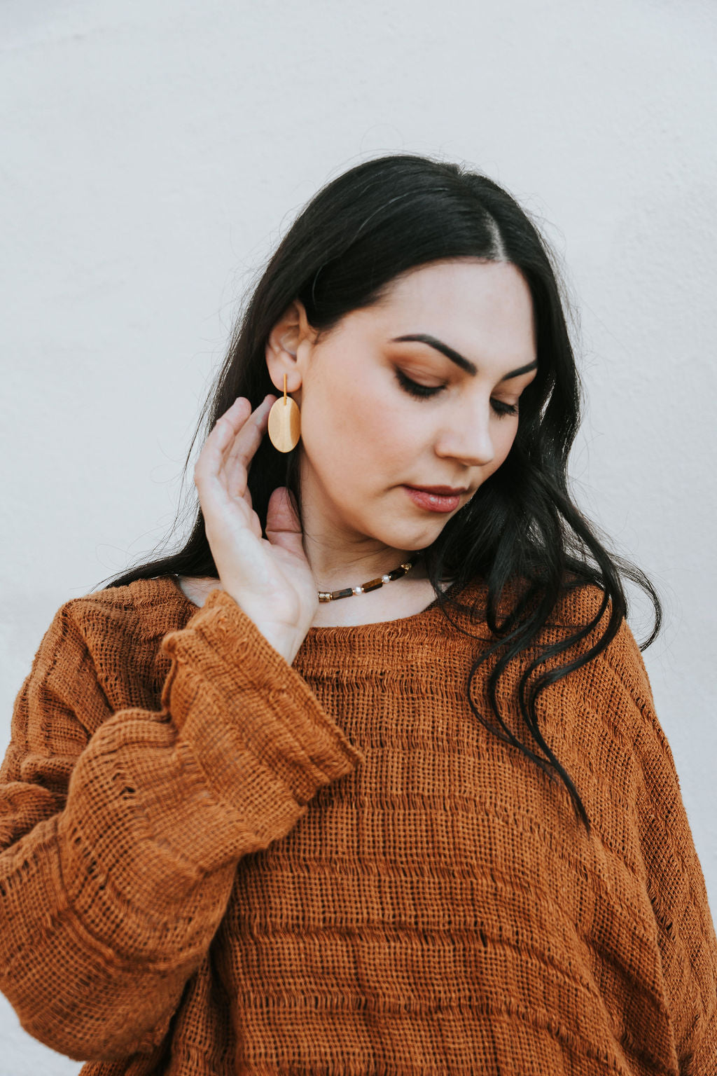 Monti Top - Rust Spaced Heavy Mesh