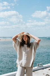 Olbia Top - Natural Linen
