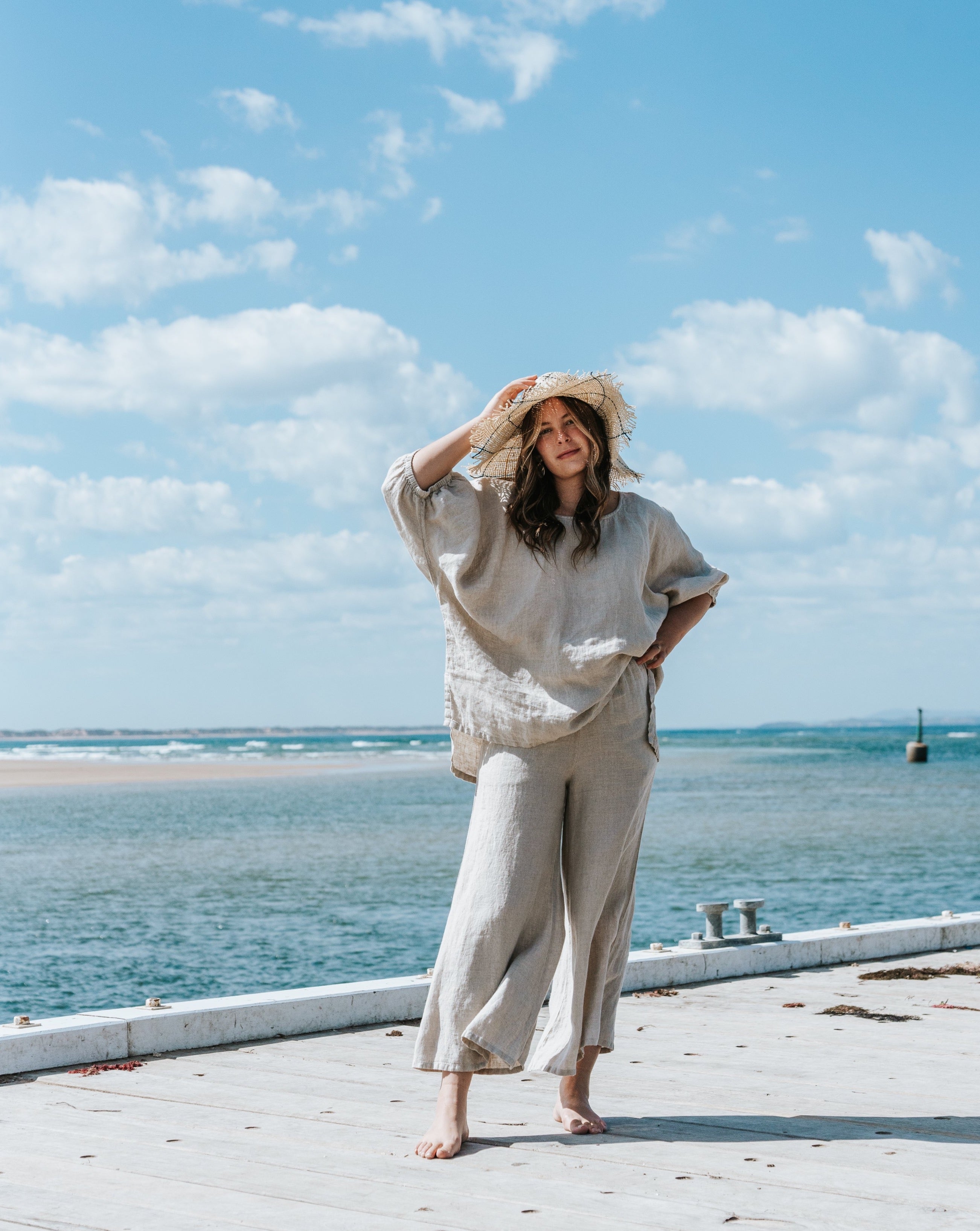 Alghero Pants - Natural Linen