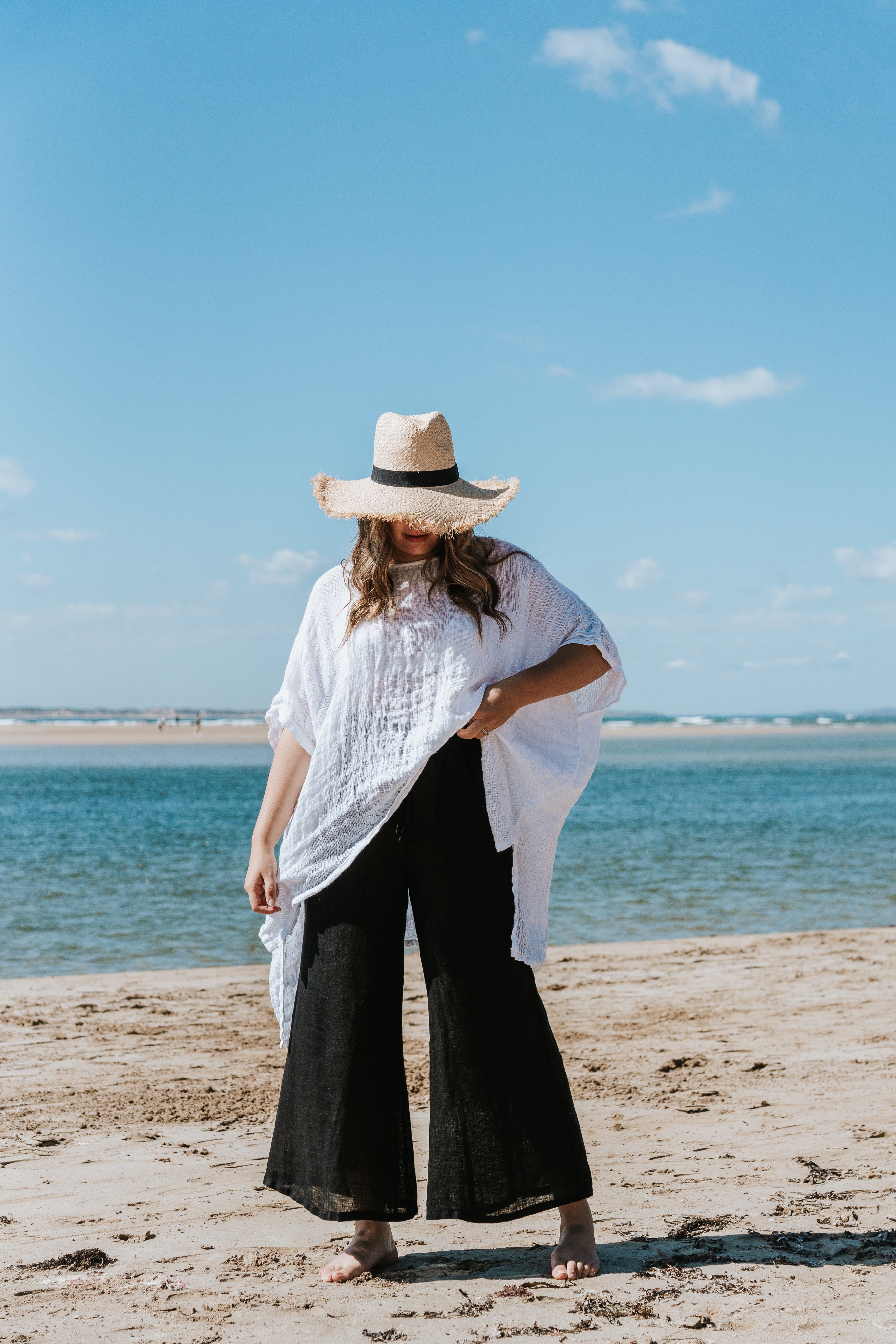 Alghero Pants - Black Linen