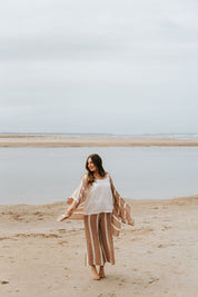 Alghero Pants - Rust with White Stripe Mesh