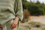Olbia Top -  Chambray Green Combo