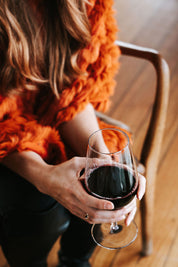 Fur Poncho - Dark Orange