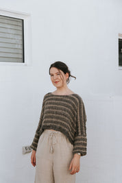 Monti Top - Black Natural Spaced Heavy Mesh
