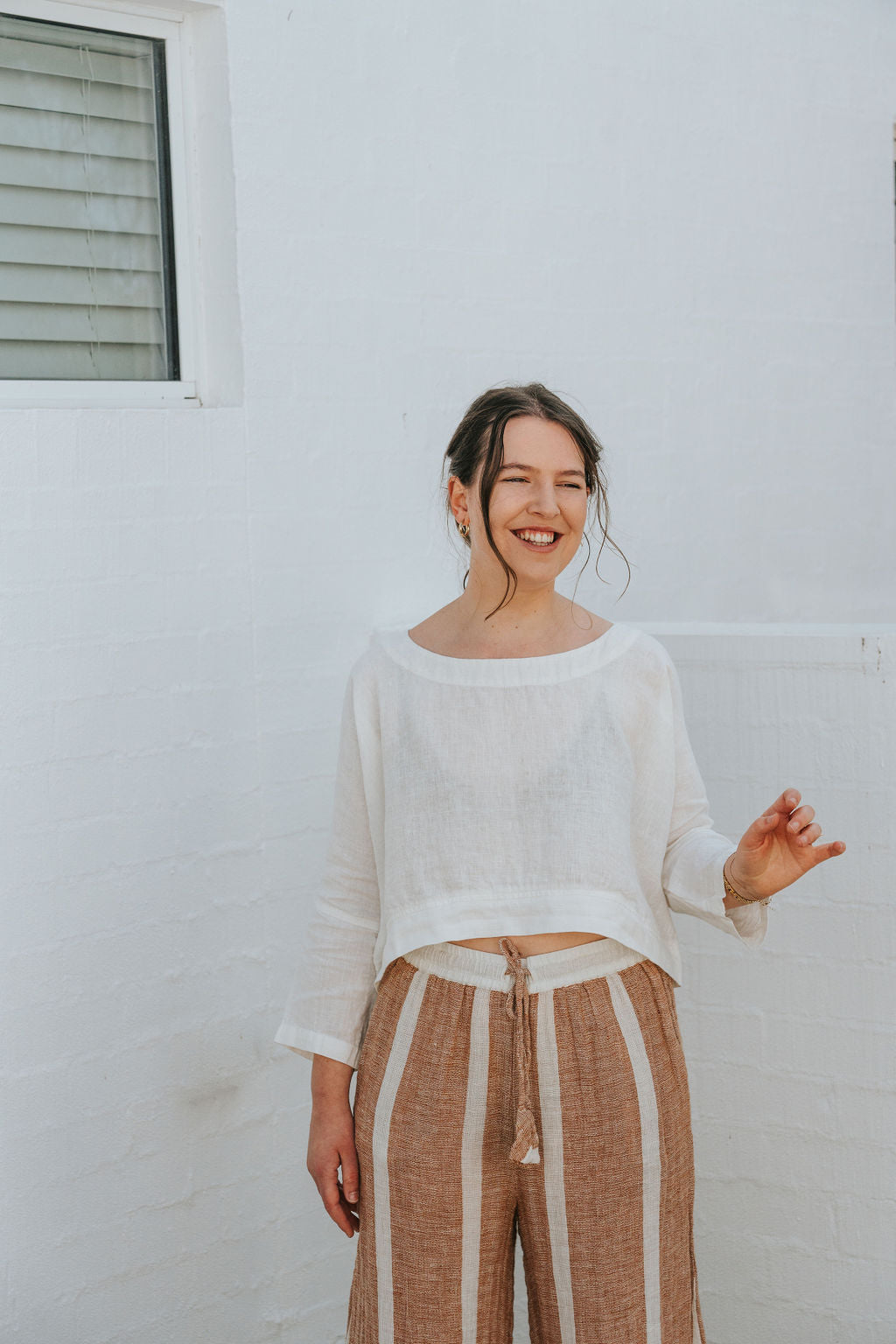 Monti Top - White Linen