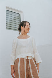 Monti Top - White Linen