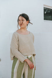 Monti Top - Natural Linen