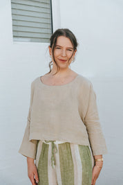 Monti Top - Natural Linen