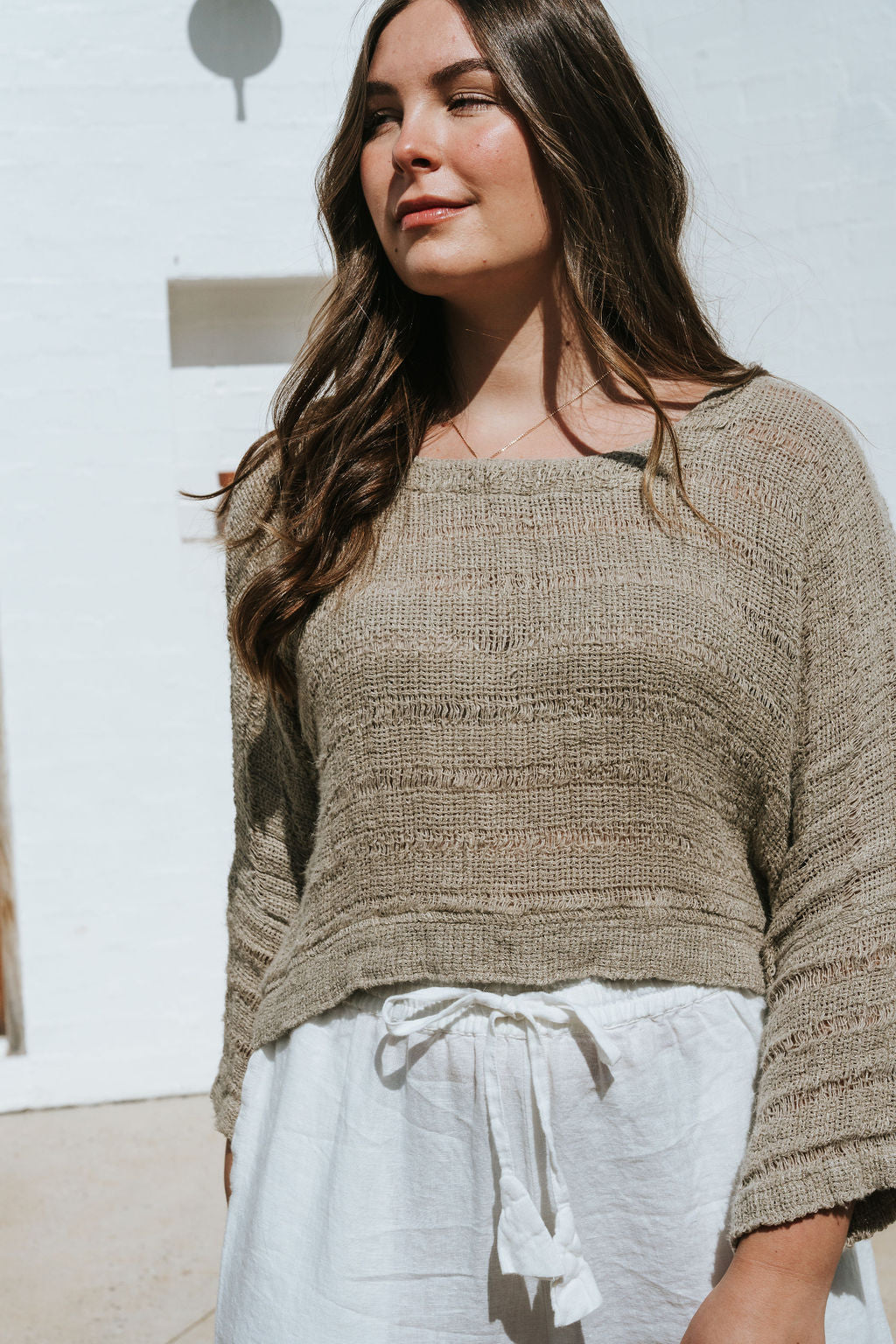 Monti Top - Natural Spaced Heavy Mesh