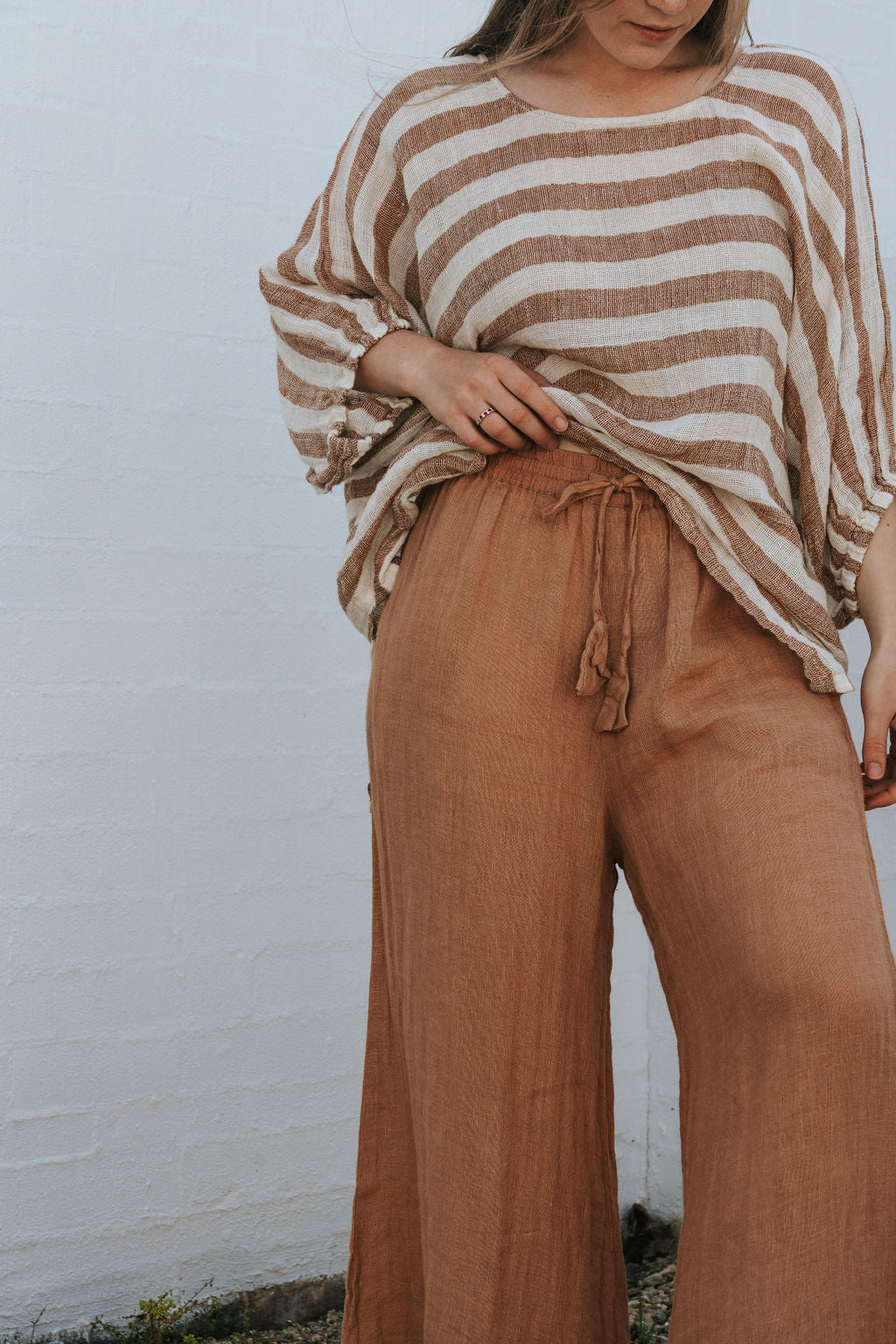 Alghero Pants - Clay Gauze