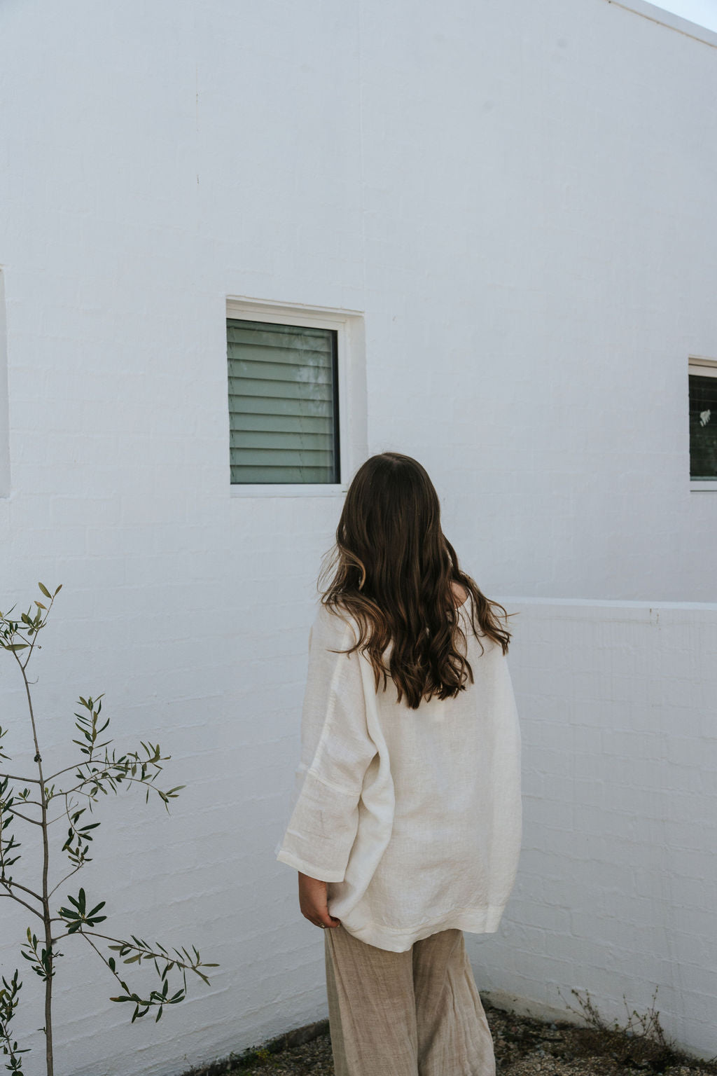 Ottana Top - Ivory Linen