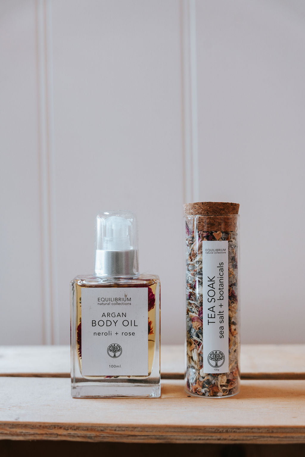 GIFT PACK Argan Body Oil + Tea Soak