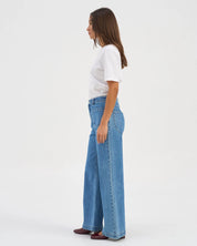 Victoria Flared Denim Jeans - Medium Blue