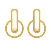 Interconnected #2 Earrings - Gold