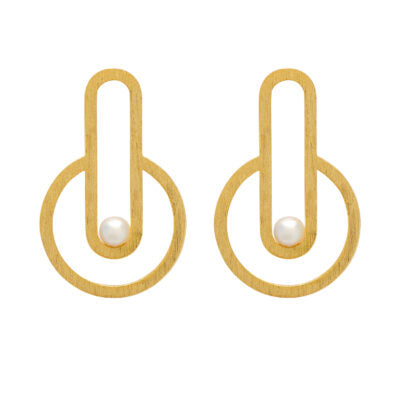 Interconnected #2 Earrings - Gold