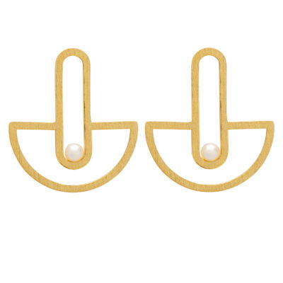 Interconnected #1 Earrings - Gold