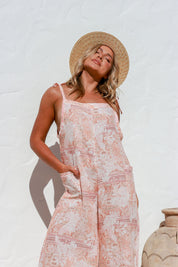 Gelsa Linen Jumpsuit - White