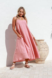 Sole Linen Dress - Sand
