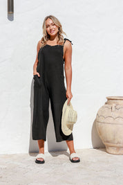 Gelsa Linen Jumpsuit - White