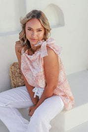 Fresia Linen Top - Purity