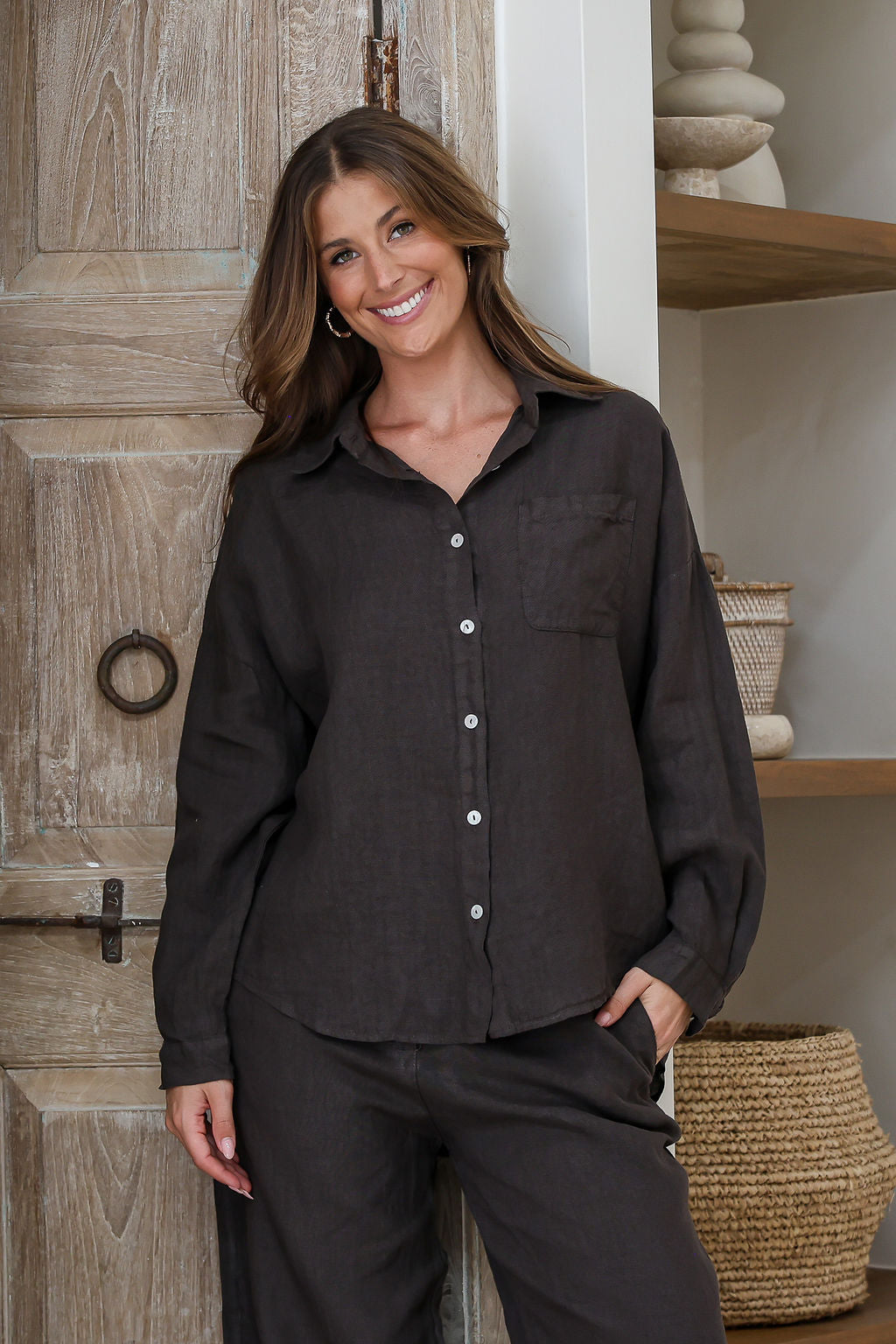 Laura Shirt - Chocolate