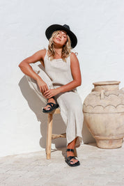 Gelsa Linen Jumpsuit - Sand