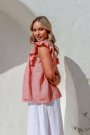 Empatica Linen Top - Rose