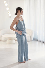 Fundamental Linen Cami - Blue