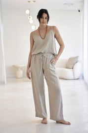 Fundamental Linen Cami - Natural